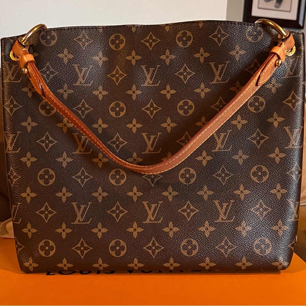 Louis Vuitton LV Graceful PM Handbag Purse Brown shoulder purse
